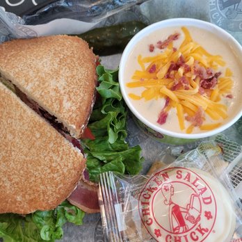 Chicken Salad Chick - Chicken Salad Blt sandwich w loaded baked potatoes soup - Southern Near Me - Charlotte, North Carolina Chicken Salad Chick - Chicken Salad Blt sandwich w loaded baked potatoes soup - Southern Near Me - Charlotte, North Carolina