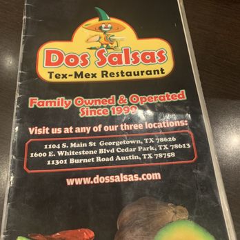 Dos Salsas - Menu - Tex-Mex Near Me - Austin, Texas Dos Salsas - Menu - Tex-Mex Near Me - Austin, Texas