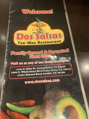 Menu photo 5 Dos Salsas Austin, TX