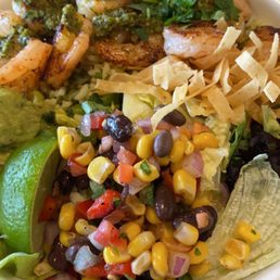 Tex mex shrimp bowl