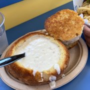 Photo of Splash Cafe - Pismo Beach, CA, United States. Clam Chowder