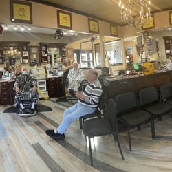 Big Shanty Barber Shop - Four generations of family (from five to 93 years old) haircuts all at one time and one place - Big Shanty Barbershop!!