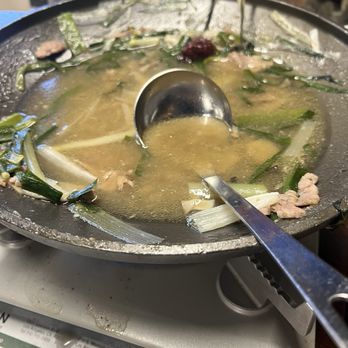 Sun Nong Dan - What's left of the big soup. Excellent broth. - Korean Near Me - Los Angeles, California Sun Nong Dan - What's left of the big soup. Excellent broth. - Korean Near Me - Los Angeles, California