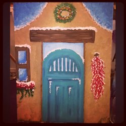 Relax...It's Just Art - Public Paint and Sip Class - A Santa Fe Holiday at Bombs Away Beer Company