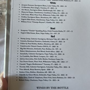 Queenie's Steakhouse - Wine List. They carried a wine from my home town. That was a nice surprise. - Steakhouses Near Me - Denton, Texas
