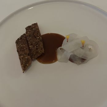 Eleven Madison Park - Honey lavender duck with daikon and plum - New American Near Me - New York, New York Eleven Madison Park - Honey lavender duck with daikon and plum - New American Near Me - New York, New York