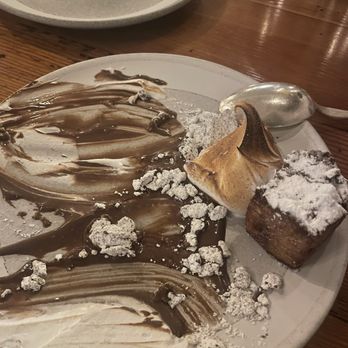 Oakhart Social Restaurant - 1/3 of the s'mores bread pudding - New American Near Me - Charlottesville, Virginia Oakhart Social Restaurant - 1/3 of the s'mores bread pudding - New American Near Me - Charlottesville, Virginia