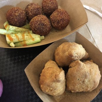 Riverside Food Lab - Veggie balls and samosas - Food Court Near Me - Riverside, California Riverside Food Lab - Veggie balls and samosas - Food Court Near Me - Riverside, California
