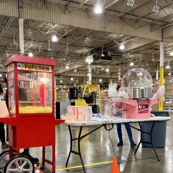 Party With Us Rentals - Popcorn and cotton candy machine for a corporate event - Party Supplies Near Me - Chino, California Party With Us Rentals - Popcorn and cotton candy machine for a corporate event - Party Supplies Near Me - Chino, California
