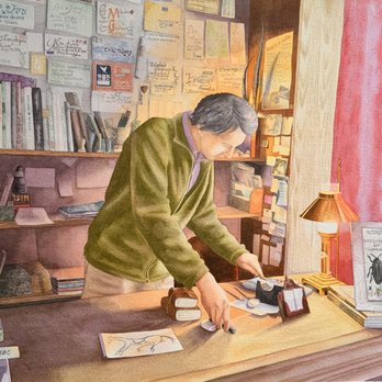 Mélodies Graphiques - "Eric"watercolor 22"x30" - Cards & Stationery Near Me - Paris, 75 Mélodies Graphiques - "Eric"watercolor 22"x30" - Cards & Stationery Near Me - Paris, 75