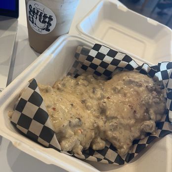 Soul Coffee - Biscuits and sausage gravy - yum!! - Coffee & Tea Near Me - Escalon, California Soul Coffee - Biscuits and sausage gravy - yum!! - Coffee & Tea Near Me - Escalon, California