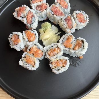 Moim - This was Spicy Tuna and Spicy Salmon sushi which was very fresh and very delicious! - Sushi Bars Near Me - Locust Valley, New York