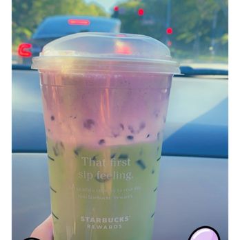 Starbucks - Iced lavender oak milk matcha  latte - Coffee & Tea Near Me - Irvine, California