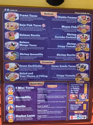 Menu photo 6 Puerto Vallarta Amigos Victoria, BC