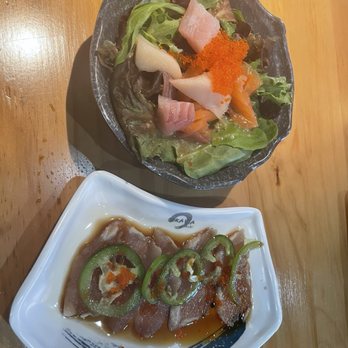 Okawa Sushi - Sashimi Salad Pepper Albacore(6 Pieces) - Japanese Near Me - Milpitas, California Okawa Sushi - Sashimi Salad Pepper Albacore(6 Pieces) - Japanese Near Me - Milpitas, California