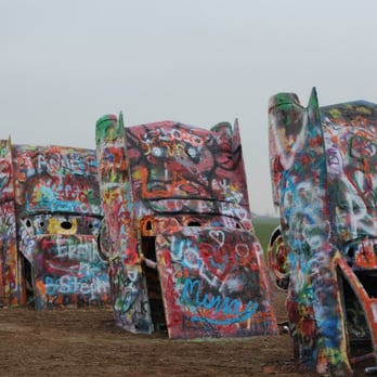 Cadillac Ranch - Some of the cars. - Landmarks & Historical Buildings Near Me - Amarillo, Texas Cadillac Ranch - Some of the cars. - Landmarks & Historical Buildings Near Me - Amarillo, Texas