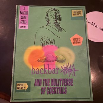 backbar - Seasons menu cover - Cocktail Bars Near Me - Somerville, Massachusetts