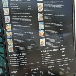 Las Brasas Mexican Grill - Menu