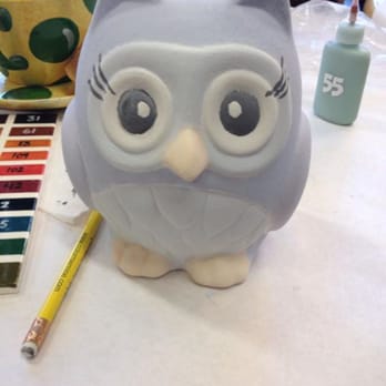 Color Me Mine - Front of my owl!! - Art Classes Near Me - Pasadena, California Color Me Mine - Front of my owl!! - Art Classes Near Me - Pasadena, California