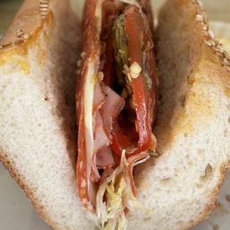 a sub sandwich on a plate