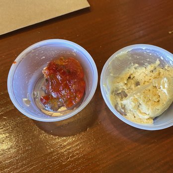 Julep Kitchen & Bar - Biscuit condiments (excuse the already used dip) pepper jelly & honey butter - Barbeque Near Me - Annapolis, Maryland Julep Kitchen & Bar - Biscuit condiments (excuse the already used dip) pepper jelly & honey butter - Barbeque Near Me - Annapolis, Maryland