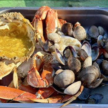 Kelly Brighton Marina - 2x Dungeness Crab cooked & 1 lb. Clams - Seafood Near Me - Rockaway Beach, Oregon Kelly Brighton Marina - 2x Dungeness Crab cooked & 1 lb. Clams - Seafood Near Me - Rockaway Beach, Oregon