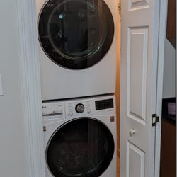 New England Appliance and More - The new washer and dryer, installed.  A perfect fit!