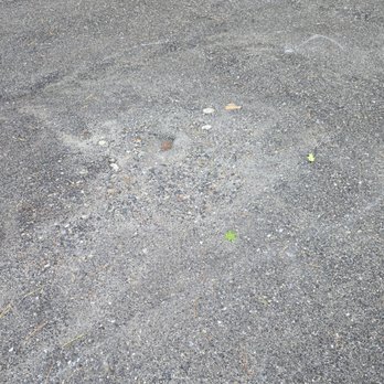 Fecteau Asphalt - Unfinished areas (super thin), you can see the dirt. I have more pictures of other areas but can't load. - Masonry/Concrete Near Me - Biddeford, Maine