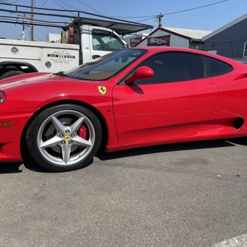 Powder Coating Unlimited - Ready to drive off with 4 red brake calipers. - Powder Coating Near Me - North Hollywood, California