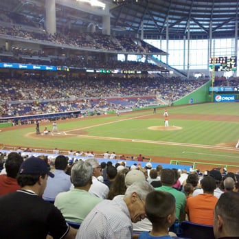 Miami Marlins - Section 8, Row 12 - Professional Sports Teams Near Me - Miami, Florida