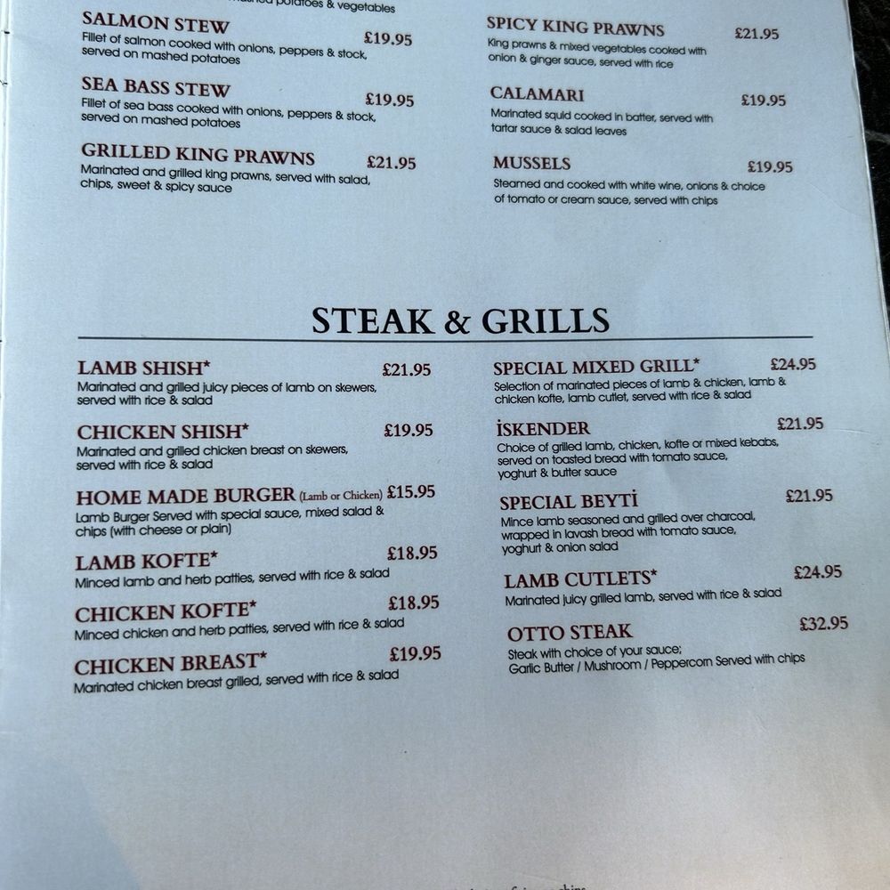 Otto Restaurant - Menu - Mediterranean Near Me - Wanstead, XGL Otto Restaurant - Menu - Mediterranean Near Me - Wanstead, XGL