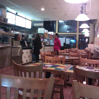 Tortas Mexico - Plenty of dining chairs and colorfully-tiled tables - Mexican Near Me - Montrose, California