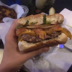 Burning Brick Tavern - Cheeseburger all the way!