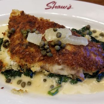 Shaw's Crab House - Parmesan-crusted Haddock - $22 - Seafood Near Me - Chicago, Illinois