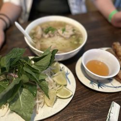 Butterfly Belly Asian Cuisine - Egg rolls, chicken pho, toppings