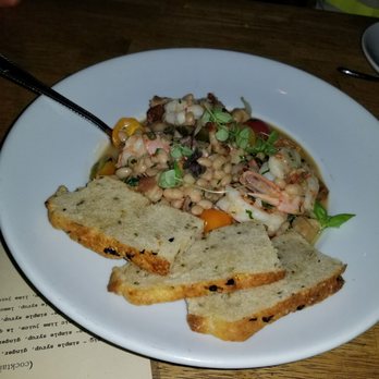 Flying Pig Pub & Kitchen - Shrimp and beans, great dish..it did not taste as simple as it sounds. - Pubs Near Me - Oceanside, California