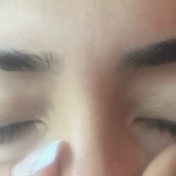 Eyebrow Threading - Left: SUPER thin right: my typical thickness