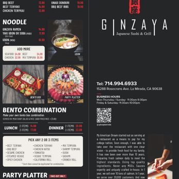 Ginzaya - Japanese Near Me - La Mirada, California