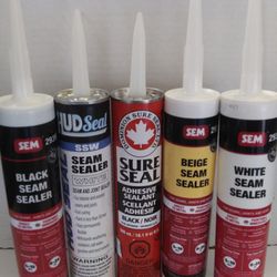 J & S Auto Paint & Body Supply - Seam sealers in white,tan,grey and black