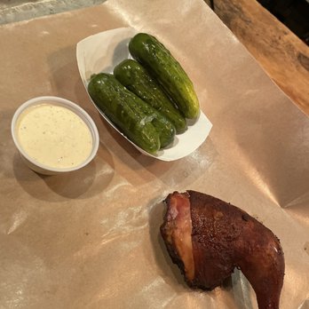 Fette Sau - Free bird chicken. Half Sour Pickles. Ranch. - Barbeque Near Me - Brooklyn, New York