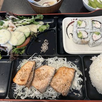 Oh Fish Sushi & Kitchen - The saddest salmon teriyaki bento. Each slice was like 1/4in thick. - Sushi Bars Near Me - San Lorenzo, California Oh Fish Sushi & Kitchen - The saddest salmon teriyaki bento. Each slice was like 1/4in thick. - Sushi Bars Near Me - San Lorenzo, California