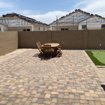 System Pavers - Allen recommended the circle of pavers. Looks Great! - Masonry/Concrete Near Me - Mesa, Arizona
