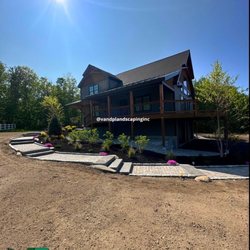 V&P Landscaping - Walkway With Steps & Plantation & Loam & Mulch