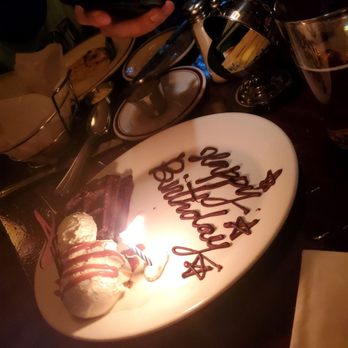 Mike's American - Birthday dessert....it's not complementary. The inside of the waffle has lots of chocolate. If you are a chocolate lover this is for you. - American Near Me - Springfield, Virginia