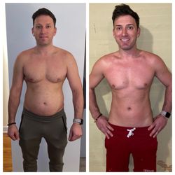 Detox Oasis - Before and after. Lost 17lbs and 5% body fat in 5 days