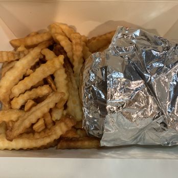 Dees Vegan To Go Cafe - 1/4 lb. Burger with Fries - Desserts Near Me - Charlotte, North Carolina Dees Vegan To Go Cafe - 1/4 lb. Burger with Fries - Desserts Near Me - Charlotte, North Carolina