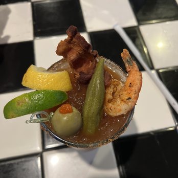The Fillin Station - All the amazing garnishes on my Bloody Mary! - Seafood Near Me - Biloxi, Mississippi