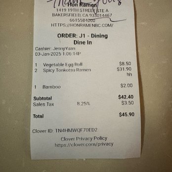Hon Ramen - Ramen Near Me - Bakersfield, California