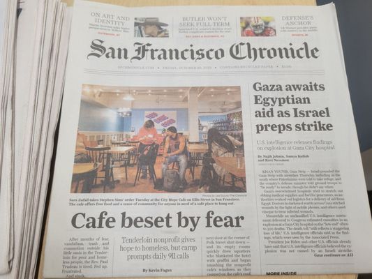 Photo of San Francisco Chronicle - San Francisco, CA, US. Oct 20, 2023