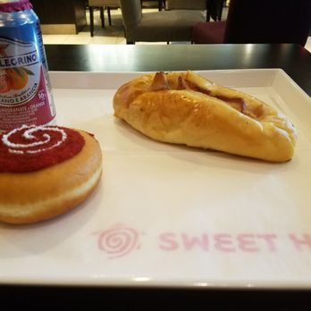 Sweet Hut Bakery & Cafe - I got a bacon bun (10/10) and a cream filled red swirl donut (7/10). - Bakeries Near Me - Atlanta, Georgia Sweet Hut Bakery & Cafe - I got a bacon bun (10/10) and a cream filled red swirl donut (7/10). - Bakeries Near Me - Atlanta, Georgia